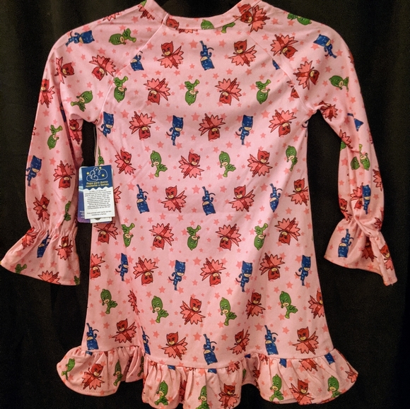 Intimo PJ Masks Girls Gekko, Catboy, Owlette Characters Sleep Pajama Nightgown. - Picture 2 of 7
